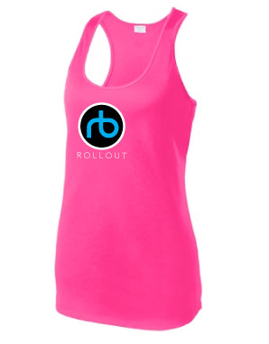 Load image into Gallery viewer, Rollout RB Signature Performance Racerback Tank
