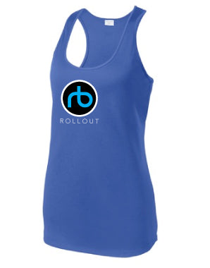 Load image into Gallery viewer, Rollout RB Signature Performance Racerback Tank
