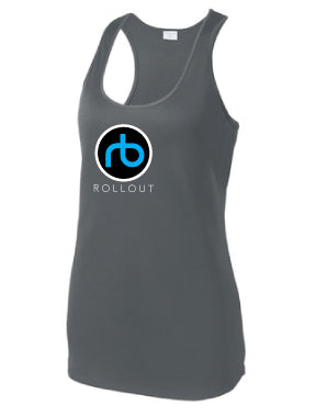 Load image into Gallery viewer, Rollout RB Signature Performance Racerback Tank
